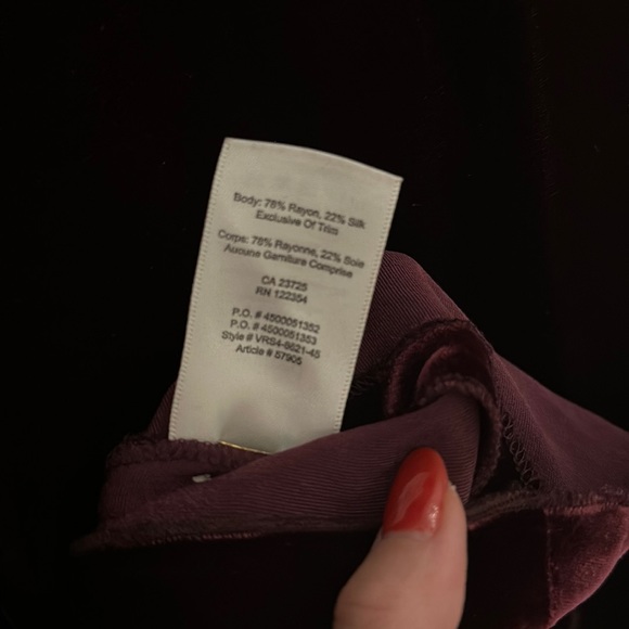 Wilfred Velvet and Silk Dress - Picture 9 of 9